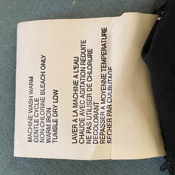 Leslie Fay Sportswear Button Vest Size Large Black Background with Cream Images - Picture 10 of 10